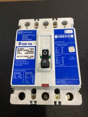 Cutler Hammer / Westinghouse FDB3020L 20 AMP CIRCUIT BREAKER 600 VAC 3 POLE Used