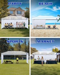 Fanpat 10X20Ft Canopy Sidewalls Fit 10X20Ft Pop Up Tent Waterproof 99 Uv