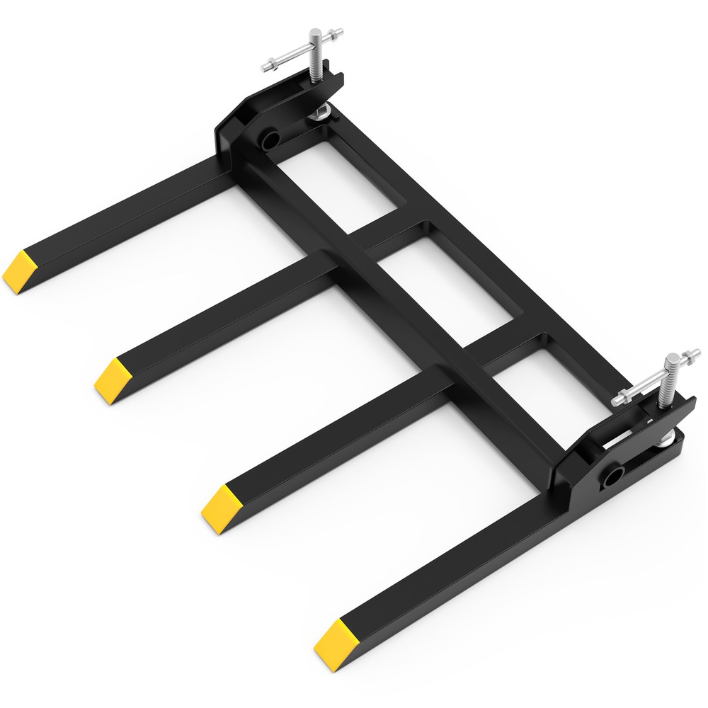 42″ Clamp on Heavy Debris Fork for Tractor Skid Steer Buckets Universal 2500lbs