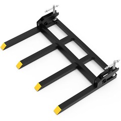 42″ Clamp on Heavy Debris Fork for Tractor Skid Steer Buckets Universal 2500lbs