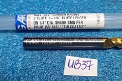 GARR .240″ DIA. X 3″ OAL SOLID CARBIDE END MILL .062″ CORNER RADIUS 3 FLUTE
