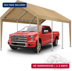 10X20Ft Carport Canopy Replacement Cover Heavy Duty Waterproof & UV Protected, A