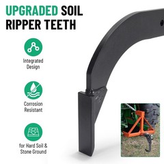 Racewill Hitch Lawn Mounted Ripper Garden Plow for ATV/UTV Tractor W/2″ Receiver