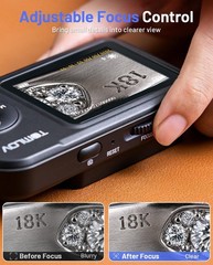 TOMLOV Digital Microscope 100X-1000X Magnification HD USB Coin Microscope Camera