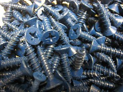100 pcs 1/4″ x 1-1/4″ CONCRETE MASONRY cement SCREWS anchors PHILLIPS FLAT head
