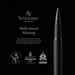 Rollerball Pen All Black Luxury Metal Schmidt Ink Refill Scriveiner Stunning
