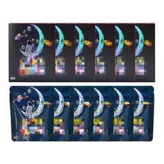 25 Sets 3.5g Smell Proof Resealable Zip Seal Mylar Foil Pouch Bags For Candy