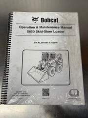 NEW OEM Bobcat S650 Skid Steer Operators & Maintenance Manual BICS