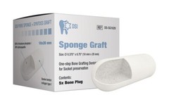 Dental Implant Surgical Sterile Sponge Graft Bone Socket Plug Ø10mm L20mm