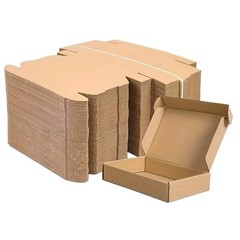 100 5x3x1 Cardboard Boxes Shipping Box Brown Mailing Packing Corrugated Paper