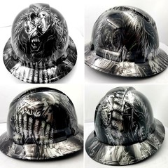 Hard Hat custom hydro dipped , OSHA approved FULL BRIM , IRON MAIDEN EDDIE NEW