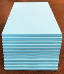 4′ x 6′ Blue Note/Memo Pads – 12 Pads – 50 Sheets Per Pad