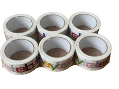 6 new Rolls of eBay-branded Packaging Packing Tape each is 2 inches W x 75yds L