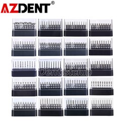 100Pcs AZDENT Dental Diamond Burs Polishing FG Burs for High Speed Handpiece