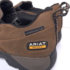New Ariat Edge LTE Slip-On SD Composite Toe Work Shoe Dark Brown Mens Size 8 D