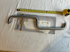 Universal Hardware UH40094 Industrial 12” C-Shape Door Pull Handles, Stainless S