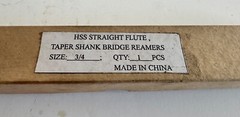 3/4 Bridge Reamer Straight Flute 3MT 3 Morse Taper Shank HSS NEW FREE SHIPPING