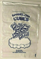 250 Commercial CRYSTAL 20 LB LBS Plastic Ice Bags With Drawstring **High Quality