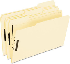 Manila Fastener Folders, Legal Size, 2 Fasteners, 1/3 Cut, 50/BX (FM313EE)