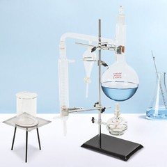 1000ml Lab Distillation Apparatus Chemistry Essential Oil Distilling Glassware
