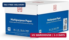 TRU RED Multipurpose Paper 8.5 x 11 Inch 20 lb 96 Bright White, 10 Reams Carton