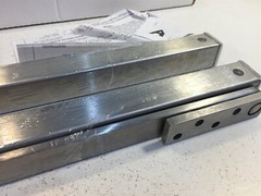 (2) ABH 9024 Door Stop 24″ USD32 – Satin Stainless Surface Mount – Set of 2