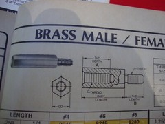 8280 HH Smith MALE-FEMALE standoff 8/32 thread 1/4 inch LONG BRASS (QTY.10 )