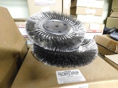 Anderson 12″x 2″ w/ 5/8” arbor Standard Twist Knot Wheel #13134 .016SS Wire