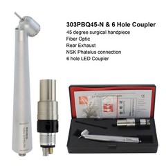 BEING Dental 45 Degree Surgical Handpiece High Speed Kavo NSK Coupler 4 6 Holes