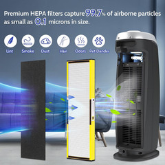 FLT4825 HEPA Filter B Replacement 4 Pack with Carbon Pre-Filters