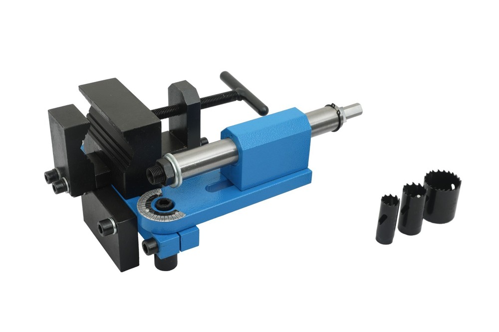 2-1/2” Professional Pipe/Tubing Notcher w/ 3 Hole Saws(3/4”,1”,1-1/2”)