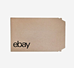 eBay Branded Black Logo Paperboard Rigid Mailjacket Envelopes • 5 Count 5 x 7