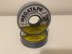 Hercules Mega Tape PTFE – 1/2″ X 1000″ Gas / Water Lines 3.5 Mil Thick 2/PACK