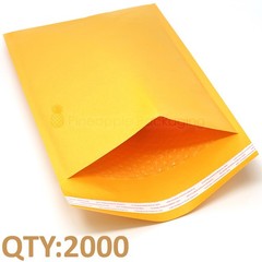 2000 #00 5×10 Kraft Paper Bubble Mailer Padded Envelopes For Shipping 5″x10″