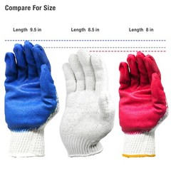 10x-300x Red Palm Latex Coated Commerical Working Safety Gloves – Made in Korea