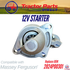 STARTER 12V FOR MASSEY FERGUSON 2605, 2615, 2625, 2635 2824P00301