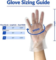 Stretch Poly Exam, Medium, 100 200 300 400 500 Medical Gloves – Free Shipping