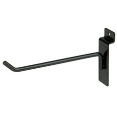 Slatwall Hooks: 1″, 2″, 4″, 6″, 8″, 10″, 12″ – Black, White, Chrome – FREE SHIP!