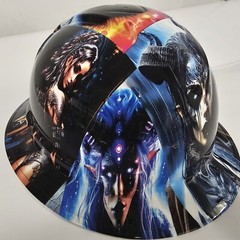 full brim hard hat custom hydro dipped IN WICKED WOMEN / NAUGHTY BOY EXTREME NEW