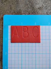 Nylon Engraving Fonts 3/4″ Letter Height Single Line Block ESL See Description