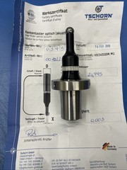 Tschorn Edge Finder Optical Acoustic CNC Measurement Probe 25mm Shank Germany
