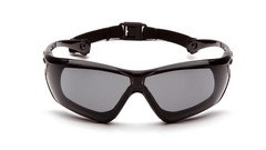 Pyramex Crossovr Safety Glass, Anti-Fog Lens w/ Rubber Gasket and Strap