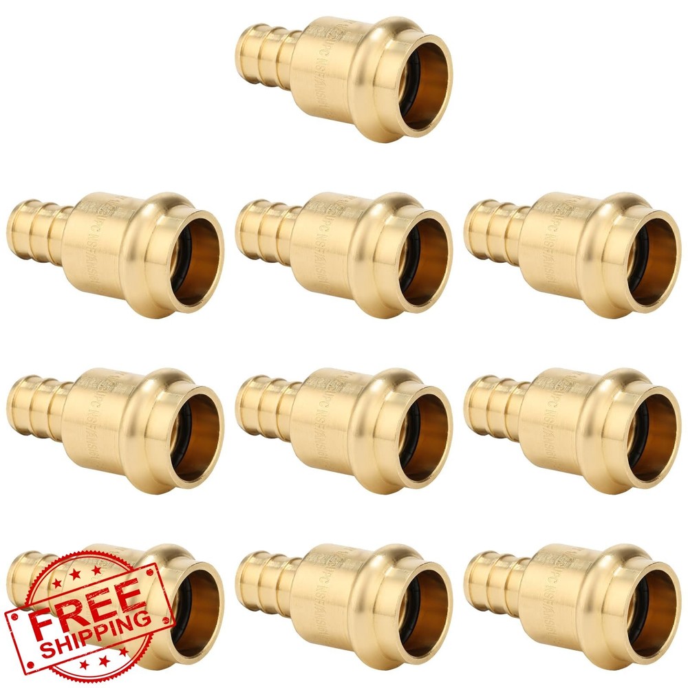 PLUMBINGMASTER 1/2″ Press x 1/2″ PEX 10-pack