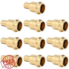 PLUMBINGMASTER 1/2″ Press x 1/2″ PEX 10-pack