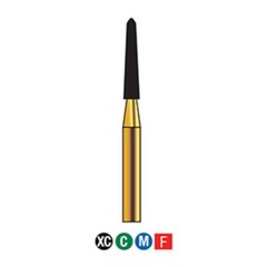 G/298-016S (878K) Reusable Gold Diamond Burs Gingival Curettage Shaped
