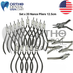 Set x 5, 10, 15 or 20 Orthodontic Nance Pliers 12 cm Orthodentalusa Made for USA