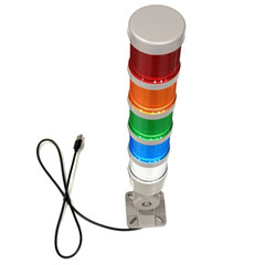 5-Stack USB LED Andon Tower Signal Light indicator Buzzer 5VDC Industrial Warn