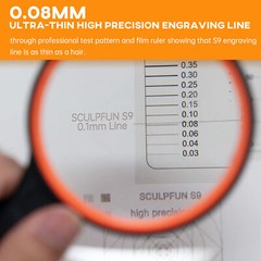 SCULPFUN S9 Laser Engraver CNC Engraving Machine for Wood Leather Acrylic I5B7