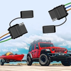7 Pin RV Trailer Plug 7 Way Round Blade Connector Towing Wiring Adapter Socket