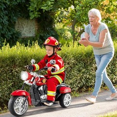 Costzon Kids Motorcycle, 6V Battery Powered Ride on Chopper Motorcycle w/Horn, H